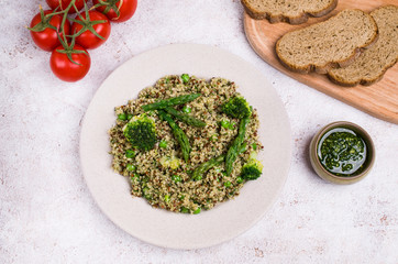 Vegetables with quinoa