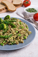Vegetables with quinoa