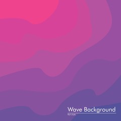 Purple Wave Background. banner, flyer, poster or web site design. vector illustration. 