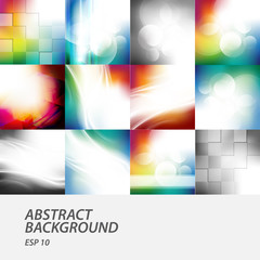 abstract backgrounds set