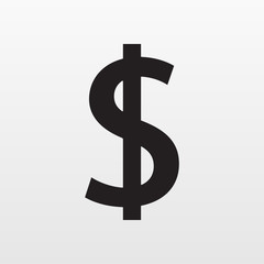 Dollar icon. Gray money isolated on background. Modern flat pictogram, business, marketing, internet - 215919910