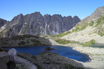 Zabie pleso lake near Rysy peak, High Tatras, Slovakia
