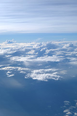 Naklejka na ściany i meble cloud and sky, view from airplane