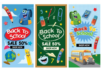 back to school flyer set collection