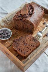 Schokoladen Bananen Brot 