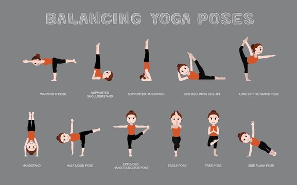 40 Yoga Asanas With Names Stock Illustration - Download Image Now - Yoga,  Stretching, Illustration - iStock