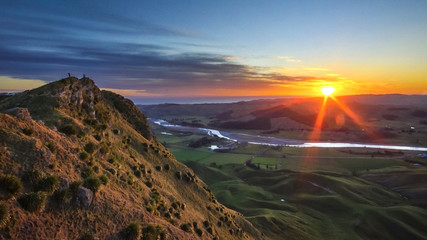 Sunrise at Te Mata Peak