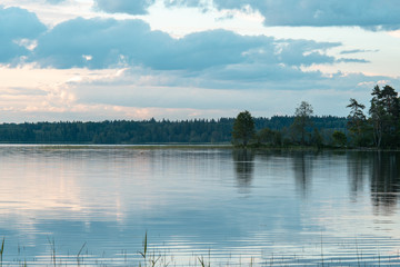 predawn lake Valdai