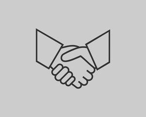 Handshake symbol.Partnership