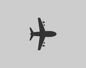 Airplane shape icon