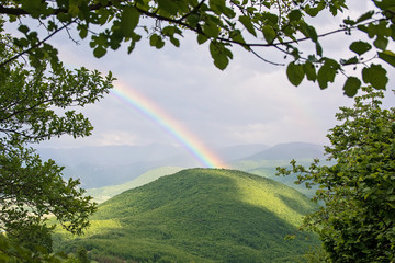 Ranbow over the mountains