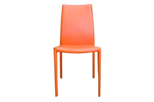 Orange Chair Isolated On White Background