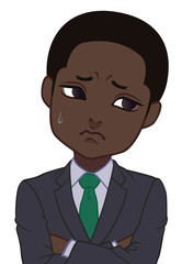 困るちびキャラ　男性　タイプE