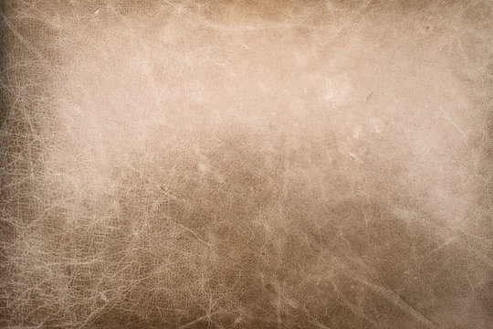 Brown leather texture with natural pattern.