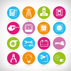 electricity icons