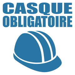 Logo port du casque obligatoire.