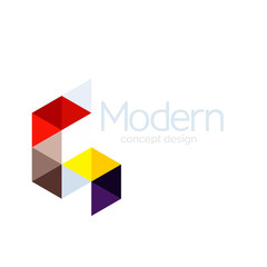 Triangle shape design abstract business logo icon design. Company logotype branding emblem idea