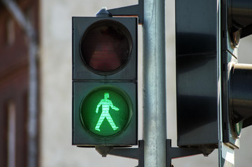 green traffic light - 215930156
