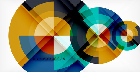Obraz premium Vector circle abstract background