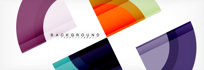 Obraz premium Vector circular geometric abstract background