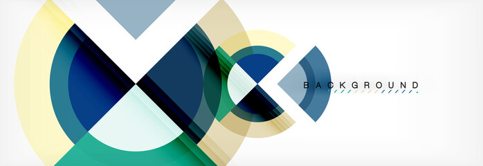 Obraz premium Vector circular geometric abstract background