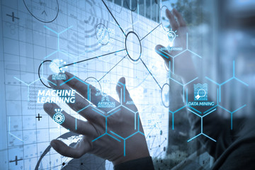 businessman hand working with modern technology and digital layer effect as business strategy conceptImage ID: 324128621