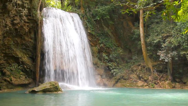 Erawan waterfall in Kanchanaburi ,Thailand.