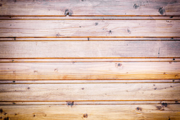 Obraz premium Natural wooden background made of polished, untreated wood. Vignette edges.