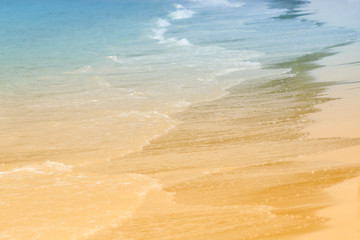 Fototapeta na wymiar beach and sea and wave