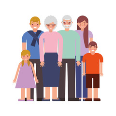 group of family members characters