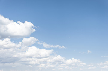 Blue sky background with clouds