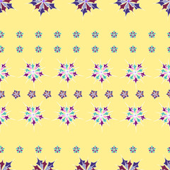 Seamless floral ornament vector illustration pattern for fabric, clothes/accessories, background, textile, wrapping paper and other decoration.