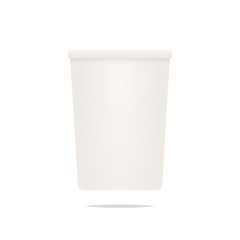 Blank paper cup vector