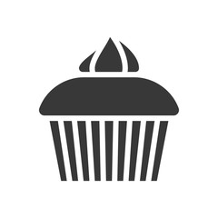Cupcake, bakery and pastry set, glyph icon