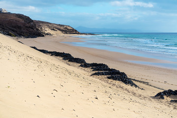 Sandy beach in the Canary island