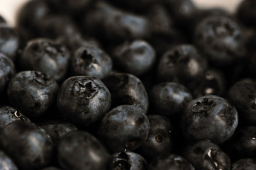 Fresh ripe blueberries background