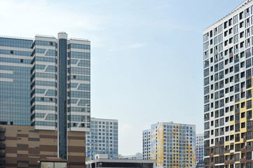 Fototapeta na wymiar facade of a new residential building