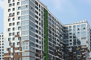 Fototapeta premium facade of a new residential building