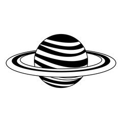Saturn planet isolated vector illustration graphic design