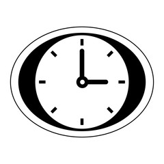 Wall clock symbol vector illustration graphic design