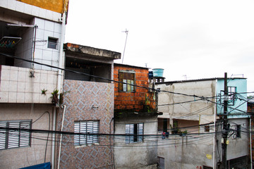 Fototapeta na wymiar Favela street view.