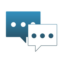 Chat bubbles symbol vector illustration graphic design