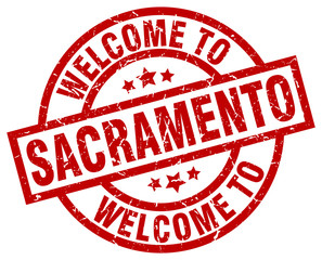 welcome to Sacramento red stamp