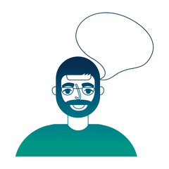 old man with speech bubble