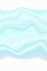 Marble is blue and green. Background with a blurred pattern of stripes and patterns.