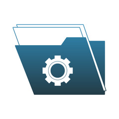 Folder with documents vector illustration graphic design