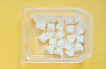 ice in a container