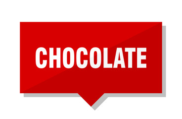chocolate red tag
