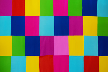 Multiple Color Paper Decorating Wall, Various Colorful Wall iDea Decoration