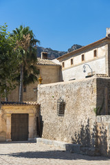 Fototapeta na wymiar Streets of Orient, a small town in Mallorca